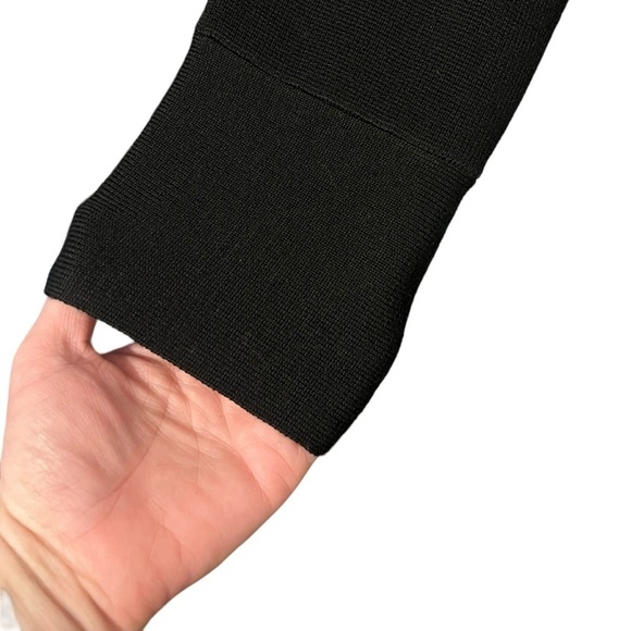 Tory Burch Yessica black 100% merino wool tunic sweater - Picture 7 of 10